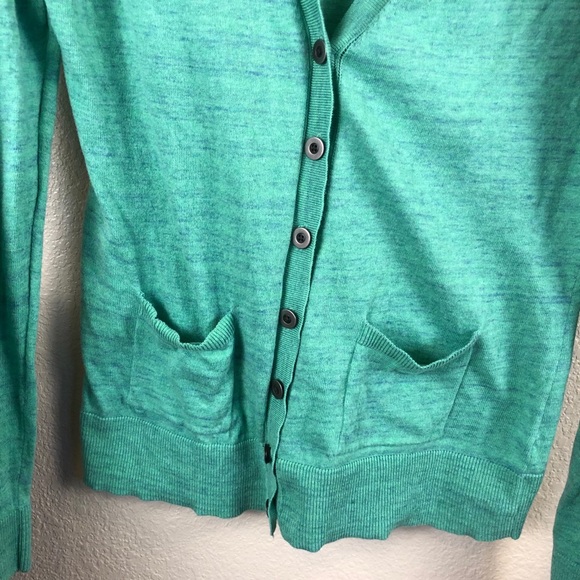 Cabi Green Button Cardigan Sweater Top - Picture 5 of 11